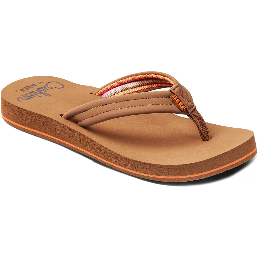 2026 Reef Womens Cushion Breeze Flip Flops CJ0184 - Tan / Smoothie
